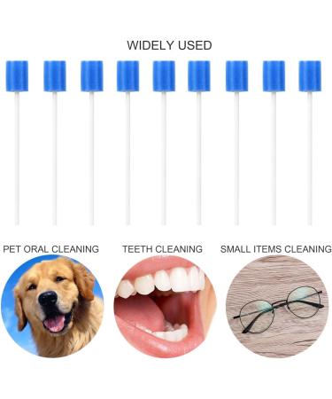 HEALIFTY 100pcs Disposable Mouth Sponges - Tooth Swabs & Oral Care Sponge Sticks (Blue) for Effortless Tooth Cleaning - Buy Online on GoSupps.com