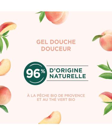  Natur moi Natur Moi - Gentle Shower Gel - Moisturises and Nourishes - All Skin Types - Peach and Green Tea - 96% Natural Origin - Recycled Bottle - 250ml - Made in France - Buy Online on GoSupps.com