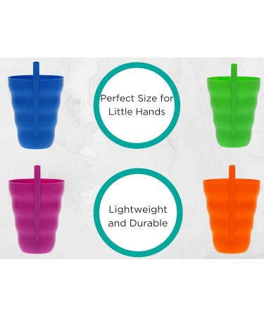 Arrow Sip-A-Cup with Built-In Straw for Kids - Purple Blue Green Orange (4 Pack) - Buy Online on GoSupps.com