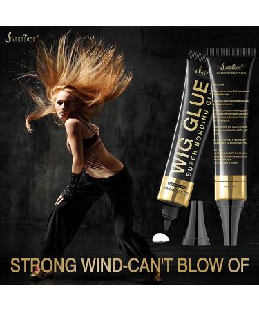 Janier Waterproof Lace Front Wig Glue - Strong Hold Adhesive (2.0fl oz) - Buy Online on GoSupps.com