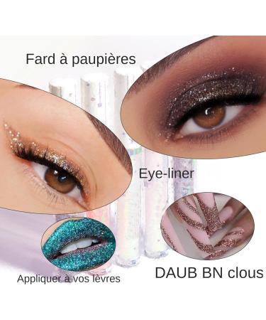  G n rique Set of colored eyeliners glitter liquid eyeliners | 6-color eye makeup set waterproof eye coating color set | Colored eyeliners - Buy Online on GoSupps.com