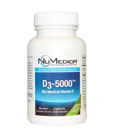 D3 5000 Iu Soy Free 90 Softgels Standard Packaging