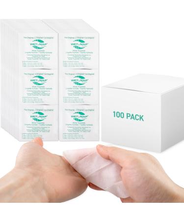 Wet Nap Hand Cleaning Towelettes Multi size (100)