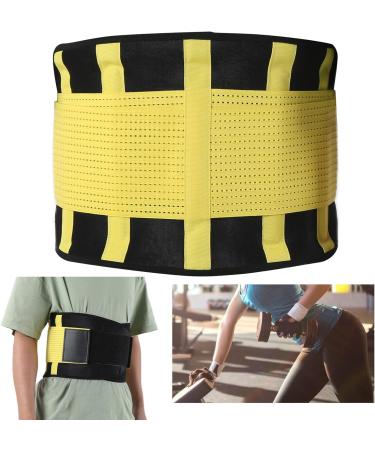 UpQRSG Back Support | Multifunctional Sciatica Pain Relief Device | Portable & Breathable Lumbar Support Belt - Yellow - Buy Online on GoSupps.com