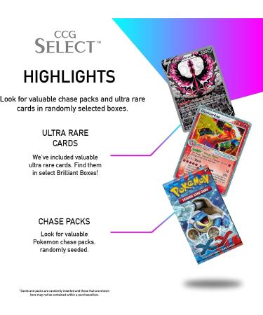 CCG Select Brilliant Box: 2 Booster Packs + 2 Ultra Rare | Pokemon Cards Compatible - Buy Online on GoSupps.com