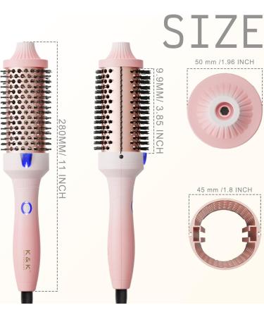 K&K Thermob rsten Keratin Protect Hot Hairbrush | Ion Smooth Volume Comb | Dual Tension 45mm Styling Tool - International Shipping Available - Buy Online on GoSupps.com