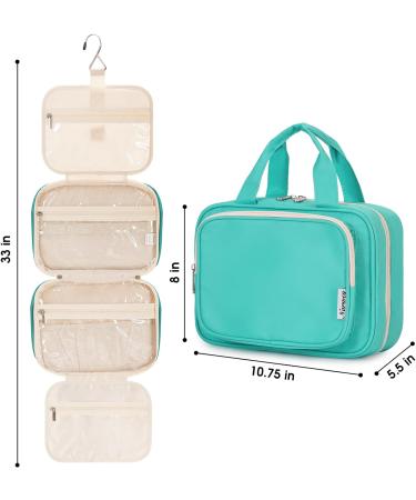Narwey Hanging Travel Toiletry Bag - Teal (Medium) | Women's Wash Bag & Makeup Organizer - Buy Online on GoSupps.com