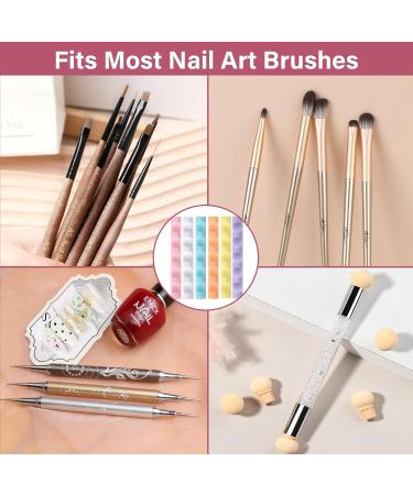 Nail Brush Organizer - Nail Art Brush Holder Display Stand for 5 Brushes | 6-Piece Set - Buy Online on GoSupps.com