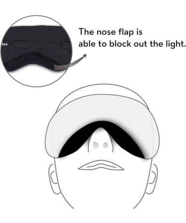 Kimkoo Silk Sleep Mask & Blindfold with Adjustable Straps - Camo Pattern - Men, Women, Kids - Buy Online on GoSupps.com