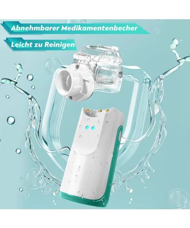 Inhalation Device for Babies & Adults - Wholede Versegler Portable Inhalator with Masks | Mesh Nebulizer with Dual Modes - Green - Buy Online on GoSupps.com
