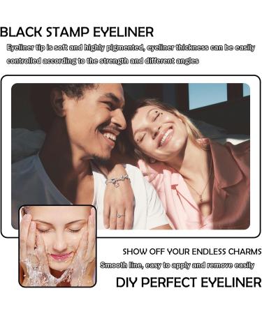 5PCS Liquid Winged Eyeliner Stamp Pen Set Double-headed Waterproof Black Eyeliner Pencil Pen for Women Smudge Proof Eye Liner Stencil Makeup Kit with Star Heart Flower Butterfly Diamond Shapes - Buy Online on GoSupps.com