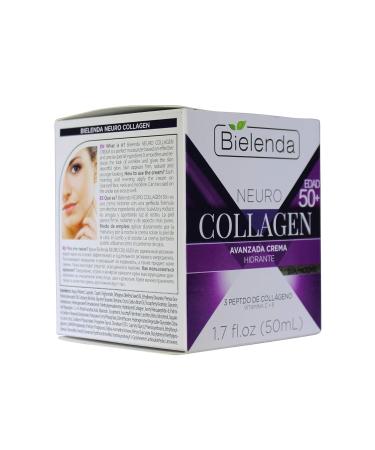 BIELENDA Neuro Collagen 3 Peptide Moisturizer with Vitamin C & E - Age 50+ Advanced Day/Night Cream - 1.7 FL OZ - Anti-Aging Hydration for Mature Skin - Buy Online on GoSupps.com