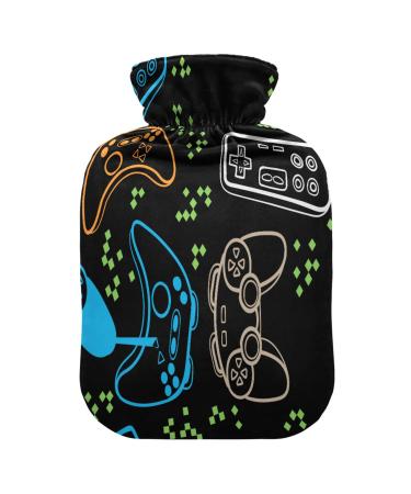 Light pattern with joysticks hot water bottle with cover heat bottles for pain relief hot water bottle hot water bag heat bed warmer for cramps 2l 2 L #joystick03