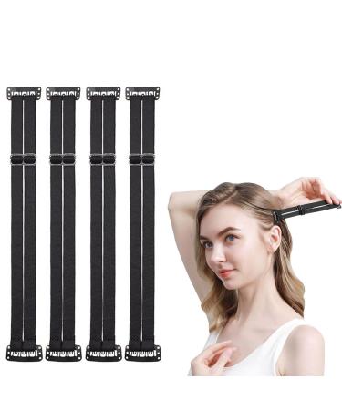 4 Pieces Facelift Bands with Clips Face Lift Tape Band Beauty Facelift Bands Clips Stretching Strap Face Lift Band Elastic Instant Face Lift Band for Women Girls Face Shaping