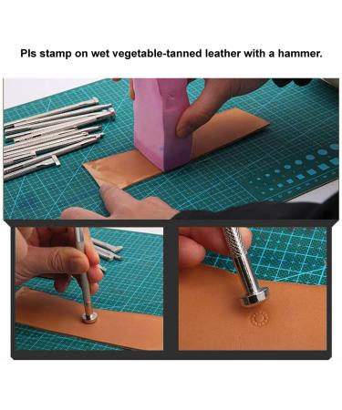 PANSHIYON Leather Stamps 3 Pack Professional Leather Stamping Tools for Leather Craft Working 1 - Buy Online on GoSupps.com