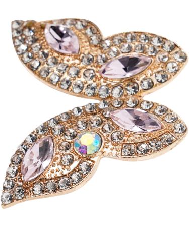 Mikikit 5pcs Crystal Butterfly Decor Handbags Handbag Appliques Clothing Accessories Butterfly Shoes Patch - Buy Online on GoSupps.com