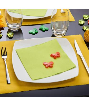 Le Napage Anise Green 40 Napkins - Tex Touch 38x38 cm FSC Cellulose Wadding - Eco-Friendly Tableware - Buy Online on GoSupps.com