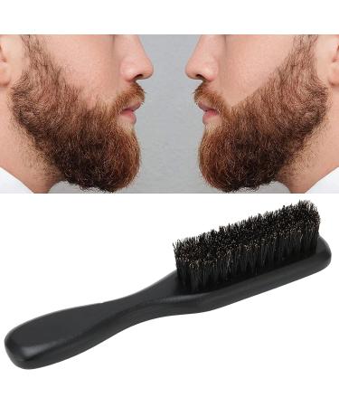 Beard Care Brush | Wooden Handle Beard Brush for Men | Black Bristles Hair Comb - Buy Online on GoSupps.com