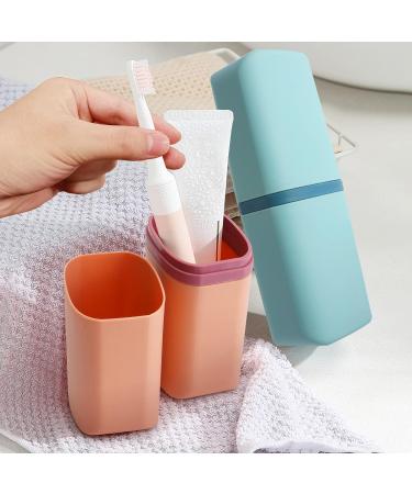 Naebro Travel Toothbrushes Etui - 4 Portable Toothbrush Holders for Travel Camping & Home - Ideal for Business Trips (4 Colors) - Buy Online on GoSupps.com