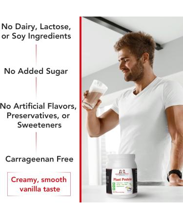 Vegan Plant Protein Powder - Delicious Vanilla Flavor | Buy Online for International Shipping - Buy Online on GoSupps.com