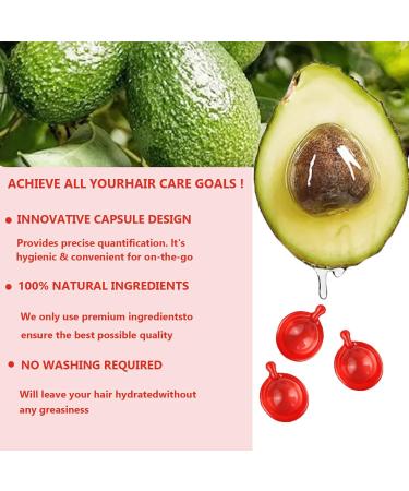 Hair Treatment Serum 60 Moroccan Oil Vitamin Capsules Restores Dry Frizzy Hair Leave-In Conditioner for Hair Repair - Buy Online on GoSupps.com