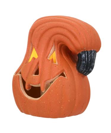 TOVINANNA Pumpkin Lantern Ornament Light up Pumpkins Lights for Jack o Lanterns Pumpkin Figurine Halloween Light Decor Pumpkin Lamp Decor Pumpkin Light Party Decor 3D Big Pumpkin Supplies Pe Orange 16X12CM