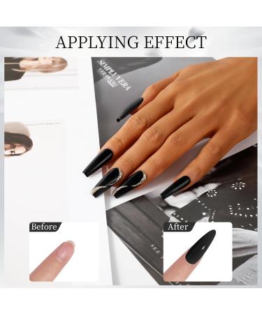 ROSALIND 120g Black Acrylic Powder - Professional Nail Extension & Caving - No Nail Lamp Needed - Buy Online on GoSupps.com