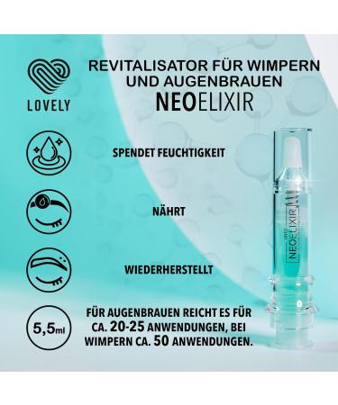  LOVELY LOVELY NEO ELIXIR 5.5 ml Eyelash and Eyebrow Serum - for Long-Lasting Volume Strong and Shiny Lashes - for Daily Home Care Protects against UV Rays - Buy Online on GoSupps.com