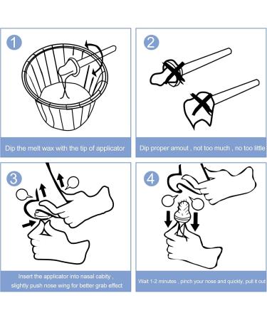 Queekay Nose Wax Kit for Men and Women 50 g Nose Hair Removal Wax with 8 Pieces Safe Wax Applicators for Adult Nostrils Face Ear Safe Easy Quick and Painless - Buy Online on GoSupps.com