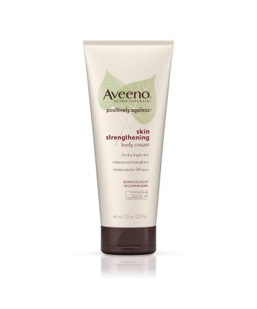 Aveeno Positively Ageless Skin Strengthening Body Cream  Moisturizes For 24 Hours 7.3 Oz