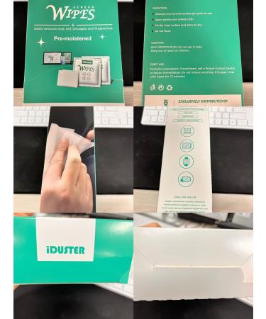 Screen Cleaner Wipes - 100 PCS for Electronics Glasses Cameras Tablets & Smartphones | Best Lens Cleaning Solution - Buy Online on GoSupps.com