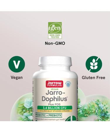 Jarrow-Dophilus + FOS - 100 Capsules | Probiotics for Digestive Health | Jarrow Formulas - International Shipping Available - Buy Online on GoSupps.com