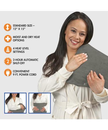 Pain Management Bundle 3-Piece | Personal Deep Tissue Massager | Muscle & Joint Pain Relief Gel | Deluxe Moist Dry Heating Pad | Therapeutic Care at Home | Whole Family Care - Buy Online on GoSupps.com