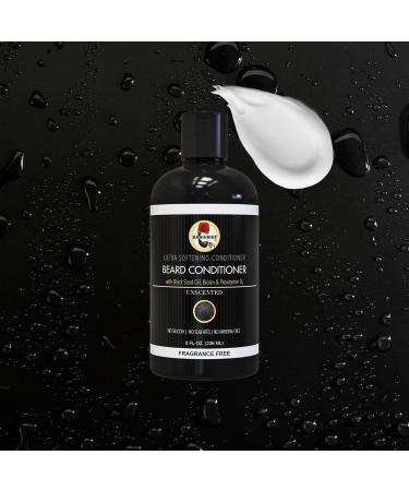 Unscented Beard Conditioner - 8 fl. oz. | Sulfate-Free Biotin & Blackseed Oil | Natural Gentle Cleanse - Buy Online on GoSupps.com