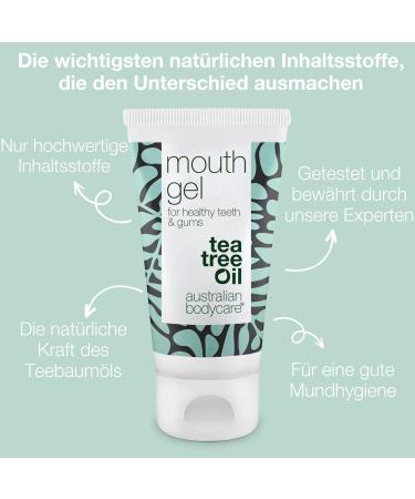 Natural Mouth Gel for Dry Irritated Palate & Gums - Tea Tree Oil | Vegan 50ml | Soothes Dry Mouth - Buy Online on GoSupps.com