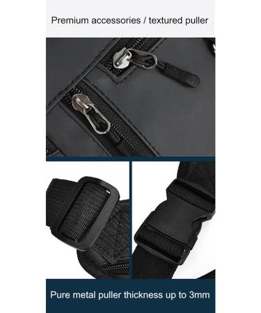 Fenteer Waterproof Outdoor Thigh Pocket Hip Bag - Zippered Durable PU Material for Men & Women - Excellent Workmanship - Black - Buy Online on GoSupps.com