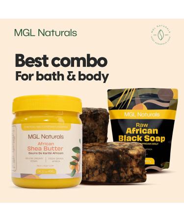 Unrefined Organic Shea Butter Cream - Nourishing Skin & Hair | 14.11oz from Ghana - Buy Online on GoSupps.com