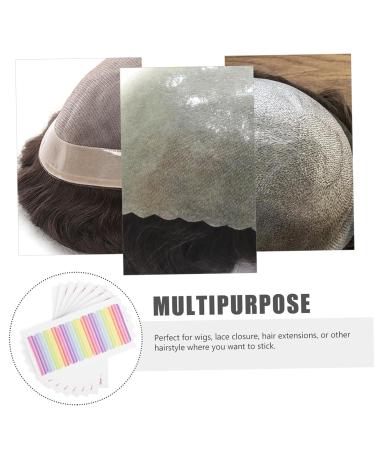 FRCOLOR 8 Sheets Traceless Wig Film Double Sided Adhesive Tape Hair Bands Hair Ribbon Wigs Double Sided Tape Toupee Lace Wig Tape Wig Adhesive Bald Cap Adhesive Glue Scalp Accessories - Buy Online on GoSupps.com
