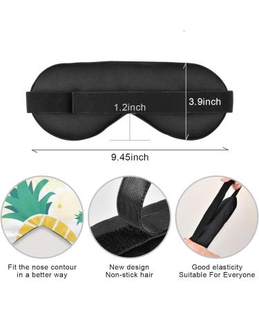 Haskirky Light Blocking Eye Mask - Adjustable Men and Women Yoga Meditation Travel Mask for Deep Sleep and Comfort - Buy Online on GoSupps.com