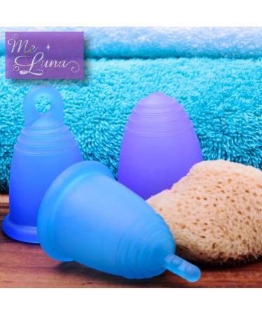 Me Luna Menstrual Cup Sport Ball - Blue-Violet Shorty L | Eco-Friendly & Comfortable International Shipping - Buy Online on GoSupps.com