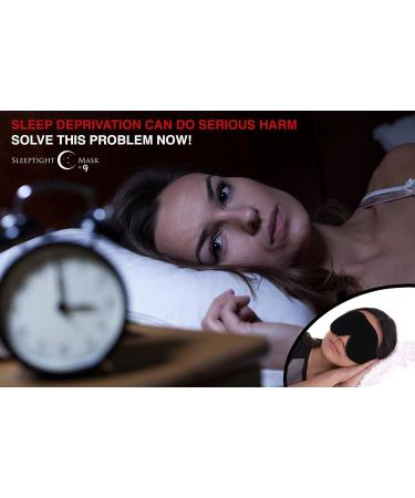 100% Light Blocking Sleep Mask Blindfold - Blackout Eye Shades for Relaxation, Migraines, Insomnia - Includes Soft Travel Eye Mask with Ear Plugs - Buy Online on GoSupps.com