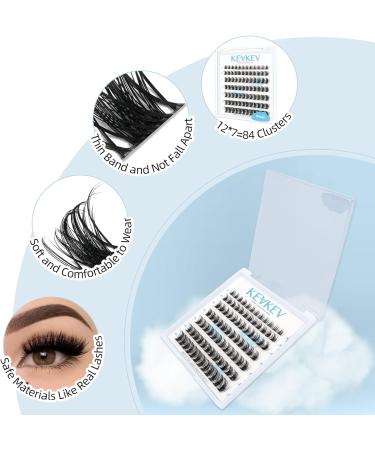 Lash Clusters 84 Pcs - DIY Cluster Eyelash Extensions - Soft and Comfortable - C-Mix (8-16mm) Windy - Buy Online on GoSupps.com