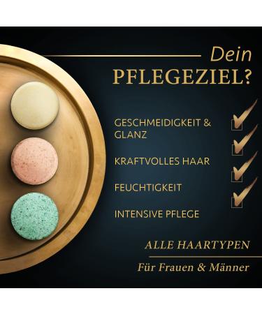 Organic Shampoo Set for Dry Scalp & Hair | 100% Vegan Plastic-Free | Argan Oil & Aloe Vera | Natural Cosmetics - 3 x 60g Bars - Buy Online on GoSupps.com