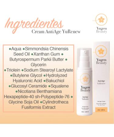  Yugen Beauty Anti-Wrinkle Face Cream for Women/Men with 7 Active Ingredients - YuRenew Anti-Aging Cream | Deep Wrinkle Filler | Firming Day Cream for Face Neck and D collet | Yugen - Buy Online on GoSupps.com