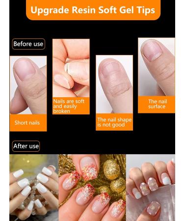 504 Pieces Artificial Nails - Half-Matted Flat Square Shape 12 Sizes Nail Tip Set for Perfect Manicure & Nail Art - Invisible Armor Design - Buy Online on GoSupps.com