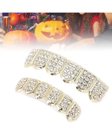 Hip Hop Teeth Brace Hip Hop Teeth Fashionable for Halloween Party for Hip Hop Fashion Shows for Concert for Men for Women(gold) - Buy Online on GoSupps.com