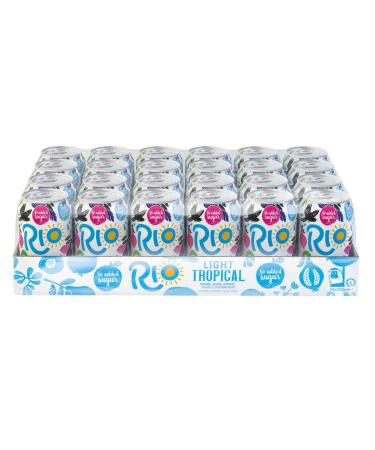 Rio Light No Sugar Tropical Real Fruit Soft Drink 24 x 330ml