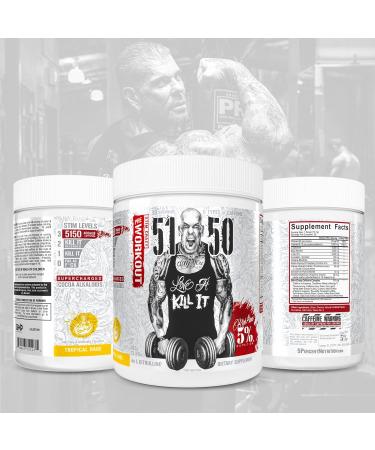 5% Nutrition 5150 Pre-Workout Powder | Extreme Energy Focus Pumps & Endurance | Tropical Rage Flavor 13.86 oz - Buy Online on GoSupps.com
