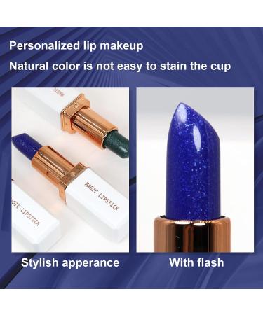 DADEGA Temperature Color Lip Gloss - Waterproof Magic Colour Change Lipstick for Women, Moisturizing Lip Balm with Nutritious Lip Care Formula - Blue to Purple Lip Stain Makeup - Buy Online on GoSupps.com
