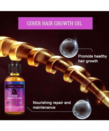 Trendyfave Hair Growth Serum Vitamins Serum for Hair Loss and Hair Regrowth Ginger Oil for Hair Growth for Balding Thinning Repairs Hair Follicles Natural Herbal Hair Growth Oils for Men and Women - Buy Online on GoSupps.com